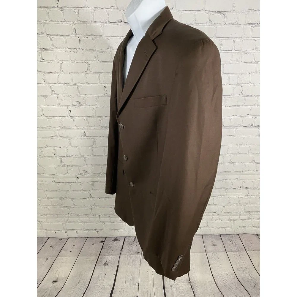 Austin Reed Dillards Brown 3 Button Blazer Jacket Single Breasted 42L